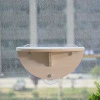 HKM-2076605 Wooden Suction Cup Cat Bed for Sunbathing and Relaxation - 29.5 x 19 x 14.5 cm