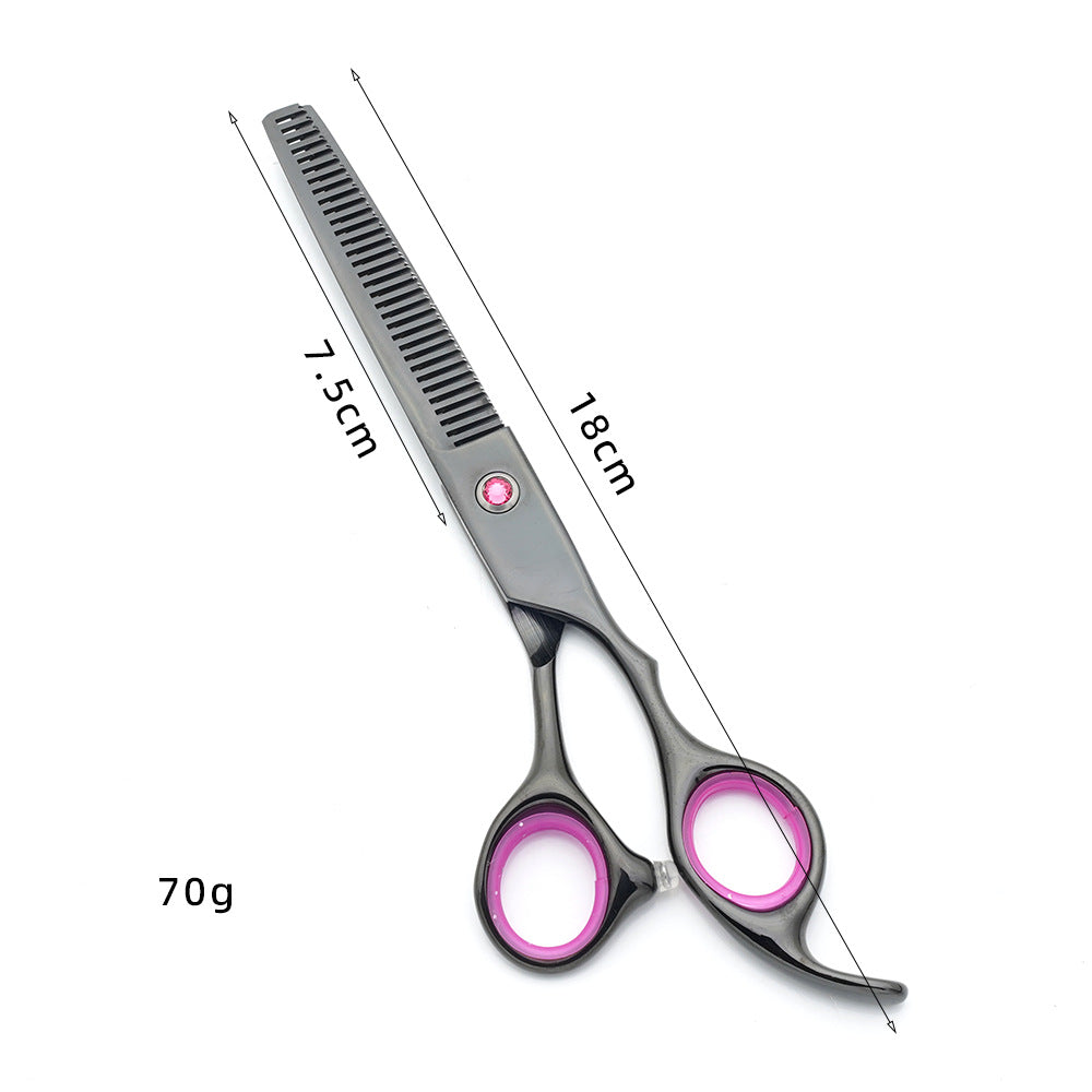 HKM-2076733 Pet Grooming Scissors Set - Portable Stainless Steel Tools for Dog Beauty Care