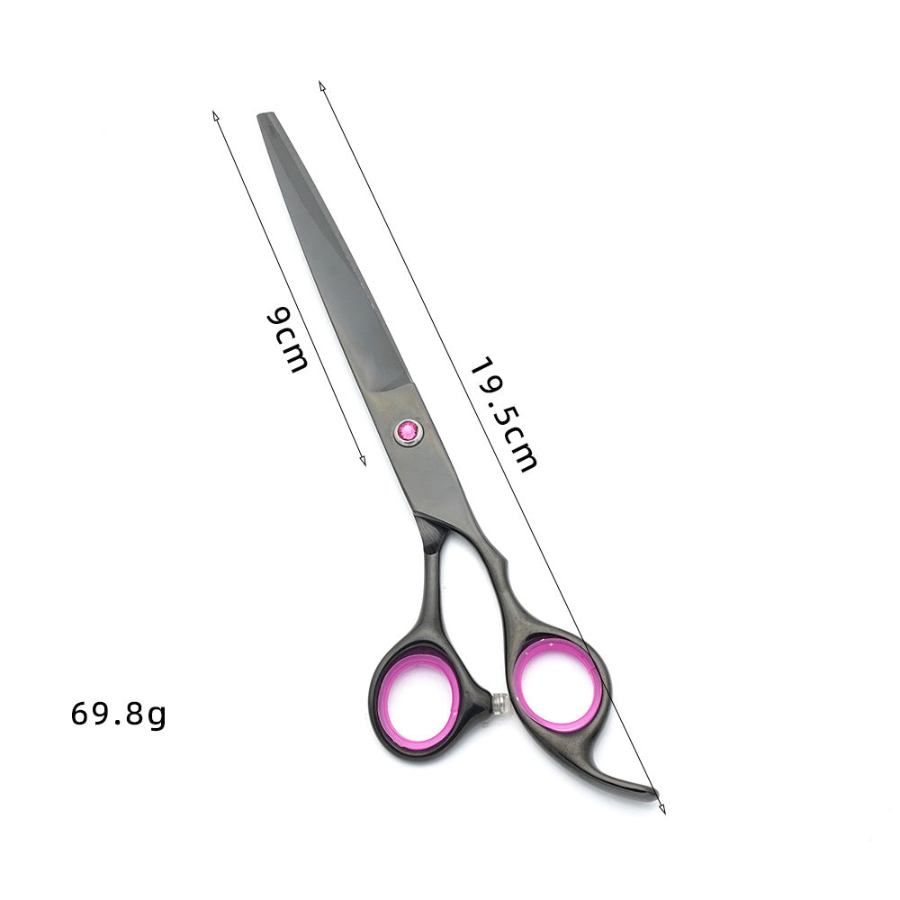 HKM-2076733 Pet Grooming Scissors Set - Portable Stainless Steel Tools for Dog Beauty Care