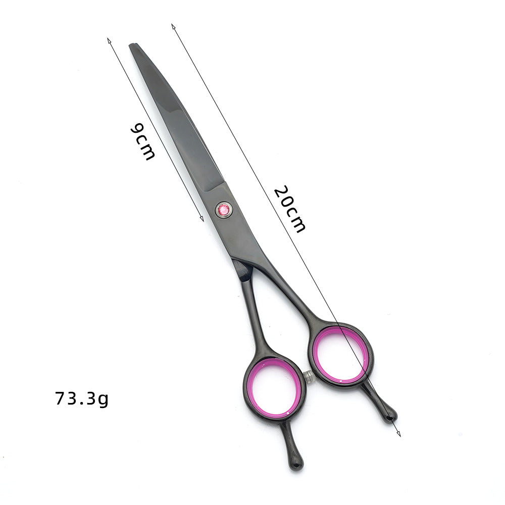 HKM-2076733 Pet Grooming Scissors Set - Portable Stainless Steel Tools for Dog Beauty Care