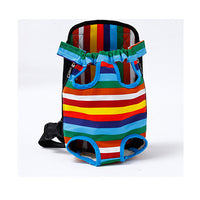 HKM-2077373 Pet Backpack Carrier Bag in Color Striped, Leopard Print, Camouflage, and Denim Designs