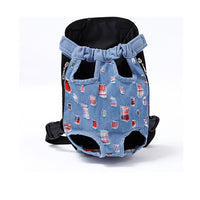 HKM-2077373 Pet Backpack Carrier Bag in Color Striped, Leopard Print, Camouflage, and Denim Designs