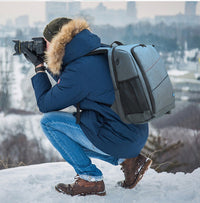 HKM-207827 Waterproof Outdoor Camera Backpack with Dual Shoulder Straps and Multiple Compartments