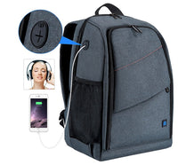 HKM-207827 Waterproof Outdoor Camera Backpack with Dual Shoulder Straps and Multiple Compartments