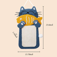 HKM-2078397 Cat Scratch Pad with Cat Bed, Fish-Shaped Scratching Post and Hanging Ball, Durable Sisal Design for Indoor Cats