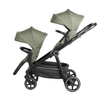 HKM-207955 Luxury 3-in-1 Double Stroller Newborn Baby Stroller with One-Hand Adjustable Backrest and Double Seat Capability