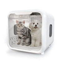 HKM-208019 Pet Hair Drying Box - Low Noise Automatic Dryer for Cats and Dogs, Eco-Friendly Plastic, 220V, 8.2Kg, Large Capacity