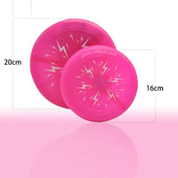 HKM-2081725 LED Silicone Luminous Dog Training Toy - 20CM & 16CM, Pink