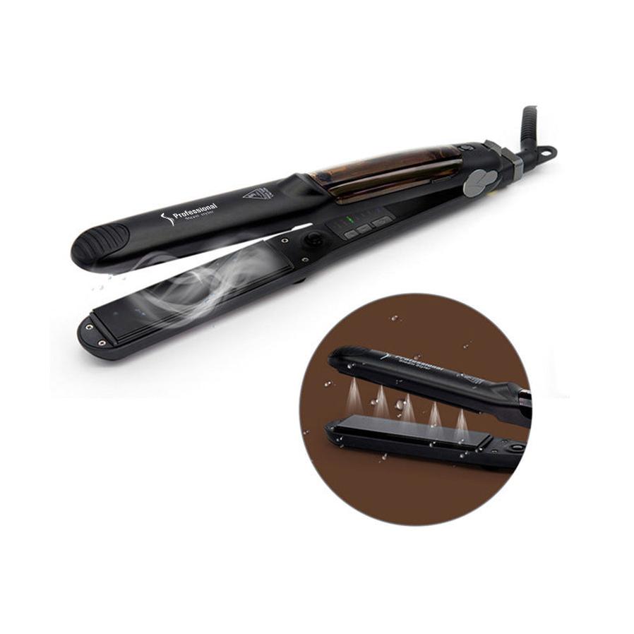 HKM-208403 Tourmaline Steam Hair Straightener and Curler – Dual-Use Anion Hair Styling Tool