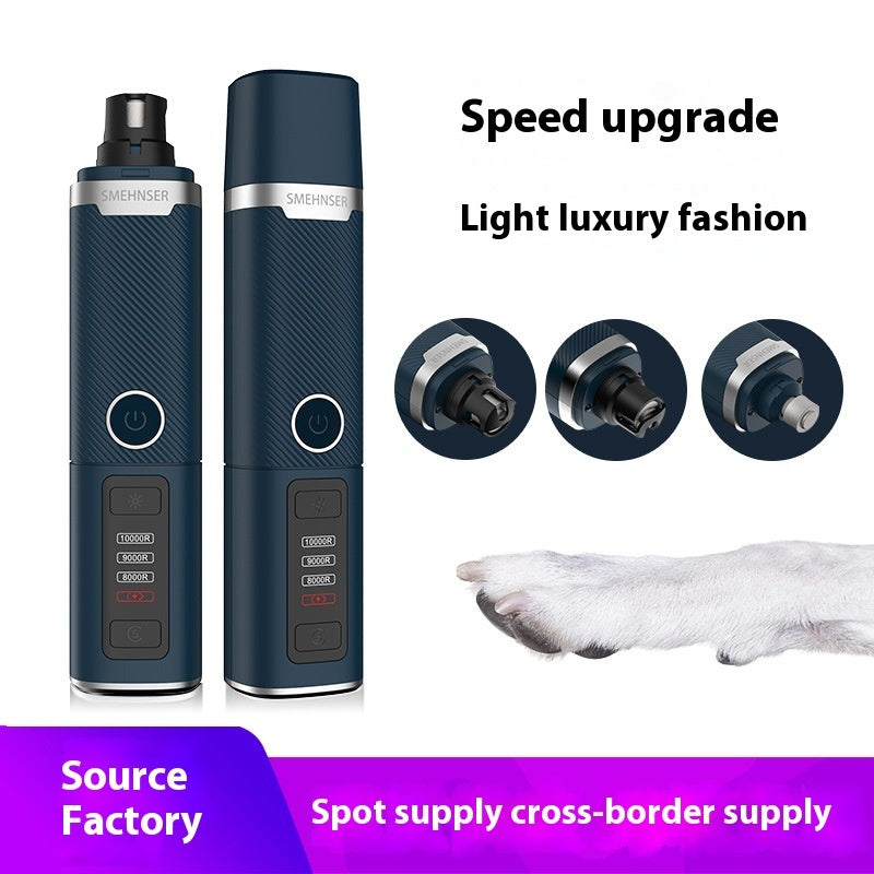 HKM-2084669 Electric Pet Nail Trimmer for Dogs and Cats - M8 ABS Nail Care Device