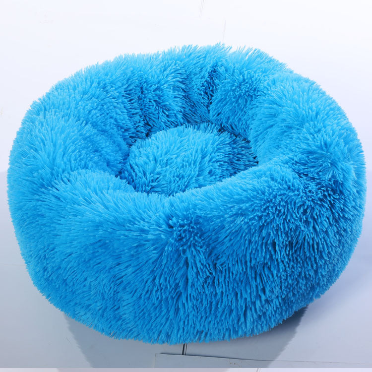 HKM-2084925 Round Longhair Cat Litter - Various Sizes Available in Blue Cloth Material