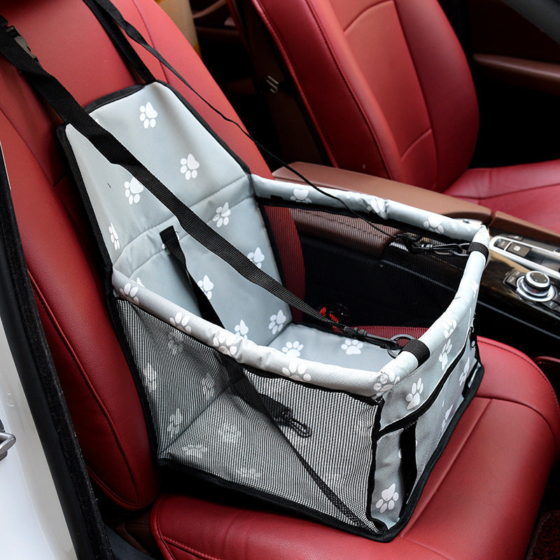 HKM-2085693 Waterproof Double Layer Pet Car Mat with Adjustable Strap and Zippered Storage Bag