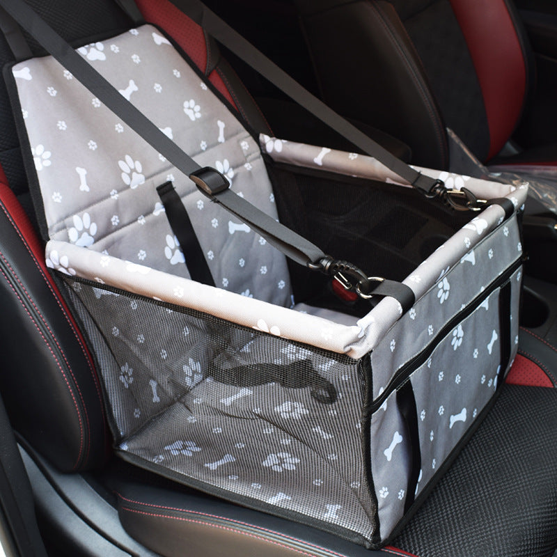 HKM-2085693 Waterproof Double Layer Pet Car Mat with Adjustable Strap and Zippered Storage Bag