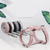 HKM-2086461 Pet Traction Rope with Fashionable Lattice Design for Small to Medium Dogs