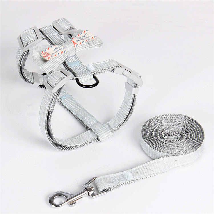HKM-2086461 Pet Traction Rope with Fashionable Lattice Design for Small to Medium Dogs