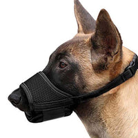 HKM-2088125 Comfortable Mesh Muzzle for Dogs, Adjustable Design for Safe Drinking and Panting, Prevents Biting and Chewing