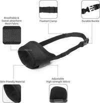 HKM-2088125 Comfortable Mesh Muzzle for Dogs, Adjustable Design for Safe Drinking and Panting, Prevents Biting and Chewing