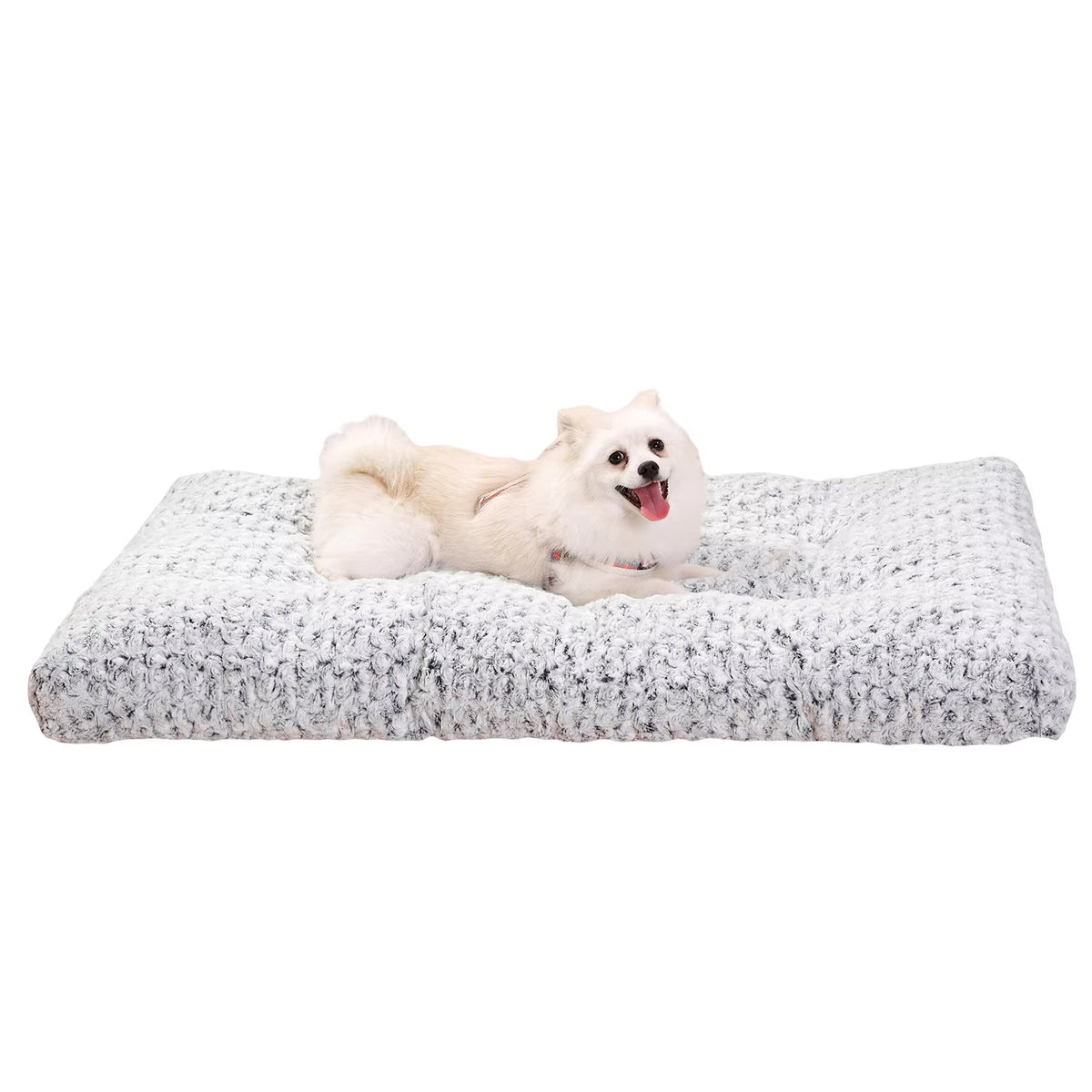 HKM-2088509 Plush Washable Dog Bed with Anti-Slip Base for Comfort and Support - Ideal for Home and Travel