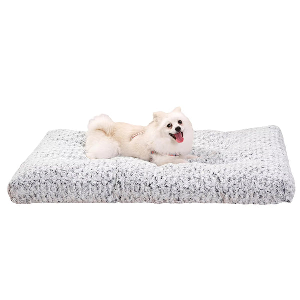 HKM-2088509 Plush Washable Dog Bed with Anti-Slip Base for Comfort and Support - Ideal for Home and Travel