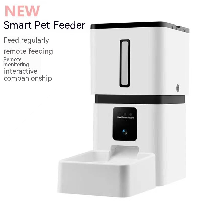HKM-2090429 Automatic Wi-Fi Cat and Dog Feeder with 8L Capacity and Timer Function