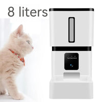 HKM-2090429 Automatic Wi-Fi Cat and Dog Feeder with 8L Capacity and Timer Function