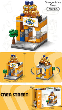 HKM-209043 8 in 1 3D Mini City Building Block Set for Kids