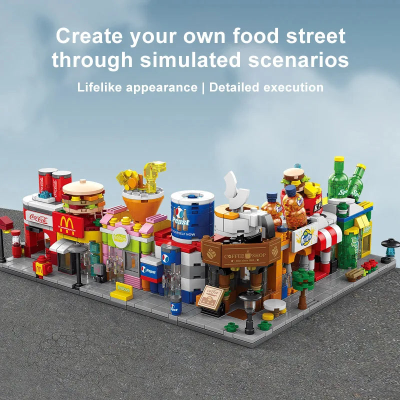 HKM-209043 8 in 1 3D Mini City Building Block Set for Kids