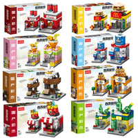 HKM-209043 8 in 1 3D Mini City Building Block Set for Kids