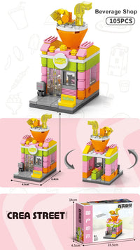 HKM-209043 8 in 1 3D Mini City Building Block Set for Kids
