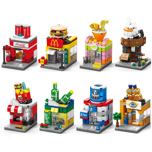 HKM-209043 8 in 1 3D Mini City Building Block Set for Kids