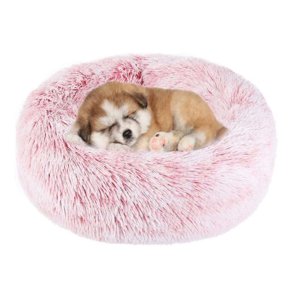 HKM-2090685 Warm Plush Round Doghouse for Autumn and Winter - Various Sizes Available