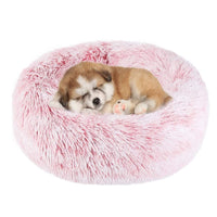 HKM-2090685 Warm Plush Round Doghouse for Autumn and Winter - Various Sizes Available