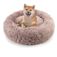 HKM-2090685 Warm Plush Round Doghouse for Autumn and Winter - Various Sizes Available