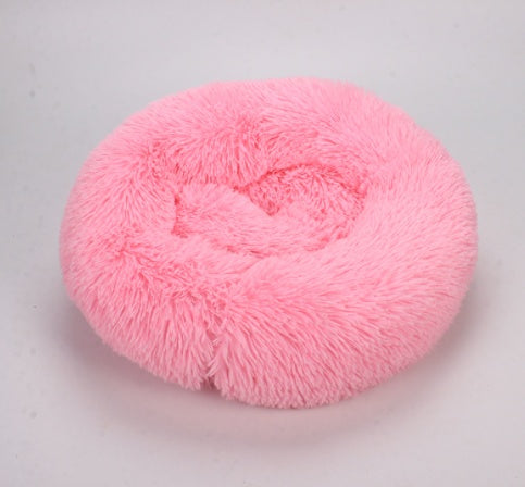 HKM-2090685 Warm Plush Round Doghouse for Autumn and Winter - Various Sizes Available