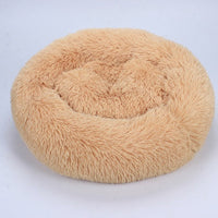 HKM-2090685 Warm Plush Round Doghouse for Autumn and Winter - Various Sizes Available