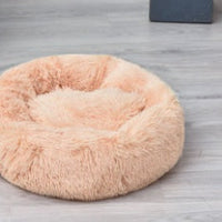 HKM-2090685 Warm Plush Round Doghouse for Autumn and Winter - Various Sizes Available