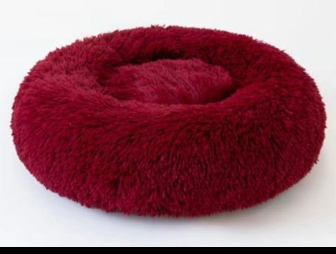 HKM-2090685 Warm Plush Round Doghouse for Autumn and Winter - Various Sizes Available