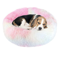 HKM-2090685 Warm Plush Round Doghouse for Autumn and Winter - Various Sizes Available