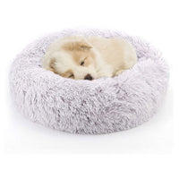 HKM-2090685 Warm Plush Round Doghouse for Autumn and Winter - Various Sizes Available