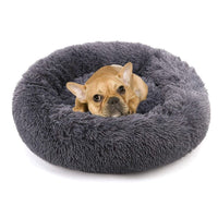 HKM-2090685 Warm Plush Round Doghouse for Autumn and Winter - Various Sizes Available