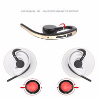 HKM-209107 Adjustable Bluetooth Headset with Voice Control and Noise Cancelling for Clear Calls and Music