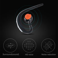 HKM-209107 Adjustable Bluetooth Headset with Voice Control and Noise Cancelling for Clear Calls and Music