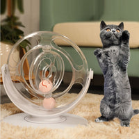 HKM-209107 Interactive Cat Turntable Toy - Engaging PC/ABC Material for Endless Fun