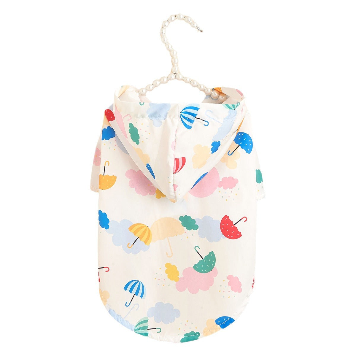 HKM-2092221 Colorful Cartoon Umbrella Pattern Raincoat for Pets in Sizes XS to XL