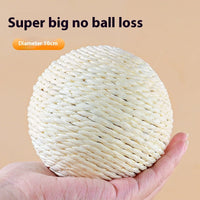 HKM-2092605 Oversized Sisal Ball Pet Toy in Various Colors – Relieve Stress and Engage Playtime