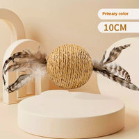 HKM-2092605 Oversized Sisal Ball Pet Toy in Various Colors – Relieve Stress and Engage Playtime