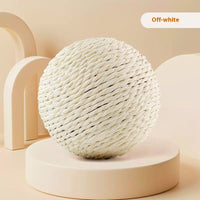 HKM-2092605 Oversized Sisal Ball Pet Toy in Various Colors – Relieve Stress and Engage Playtime