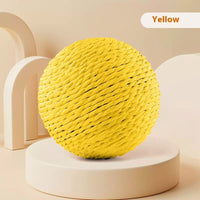 HKM-2092605 Oversized Sisal Ball Pet Toy in Various Colors – Relieve Stress and Engage Playtime