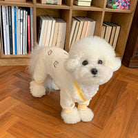HKM-2092989 Sherry VIP Leisure Four-Legged Clothing for Small Dogs - Toast Color, XS to XL Sizes Available