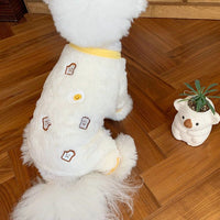 HKM-2092989 Sherry VIP Leisure Four-Legged Clothing for Small Dogs - Toast Color, XS to XL Sizes Available